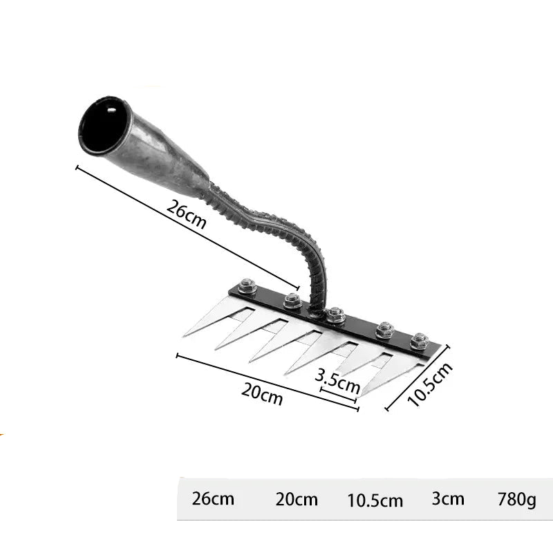 5-8 Teeth Iron Gardening Hoe