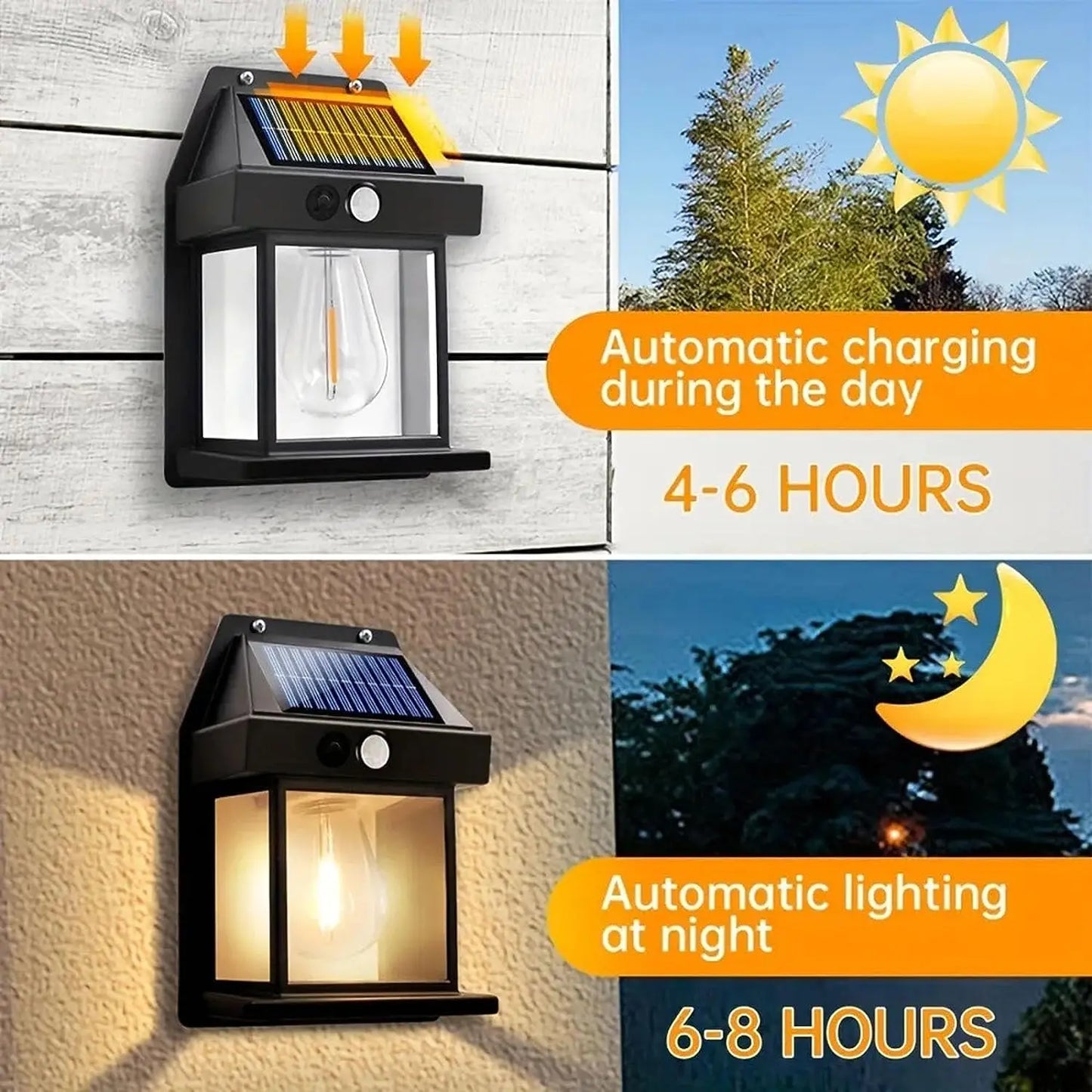 Outdoor Solar Wall Light