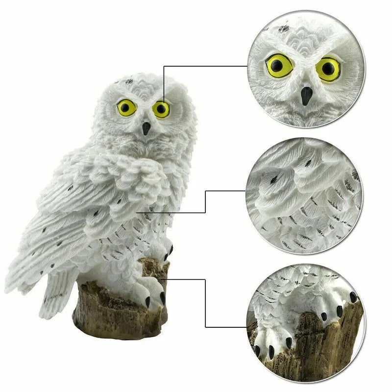 Solar Owl Garden Lamp