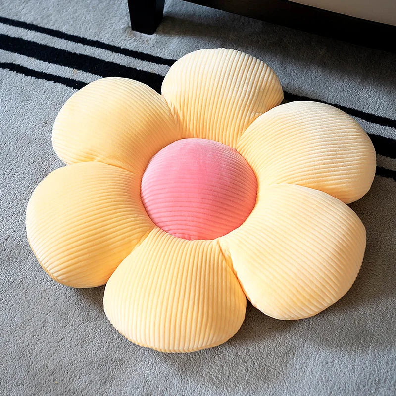 Plush Sunflower Cushion
