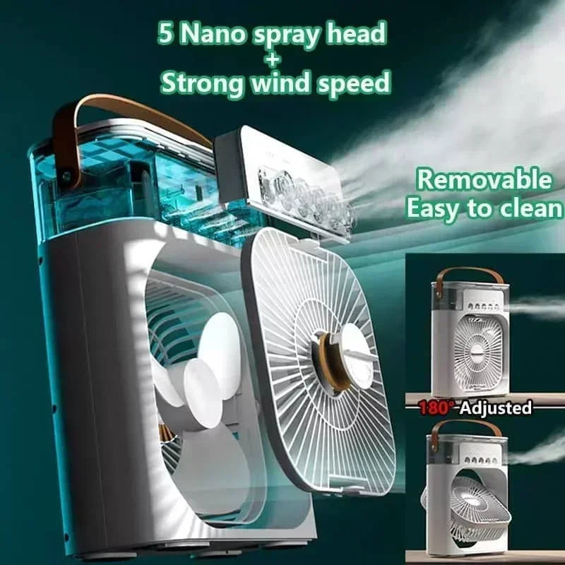 3-in-1 Portable Air Cooler Fan Humidifier