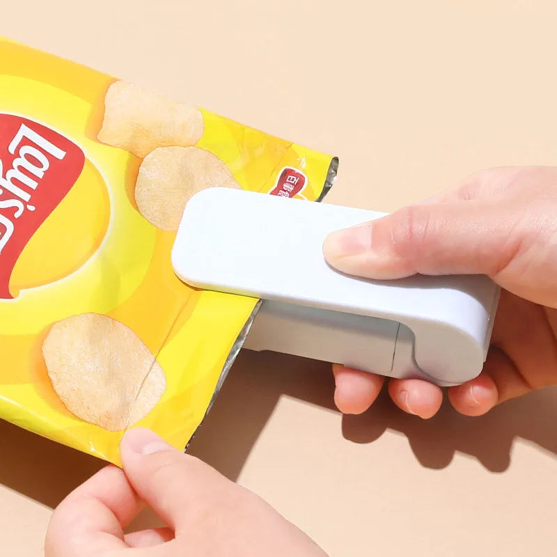 Mini Snack Sealer Portable Hand Pressure
