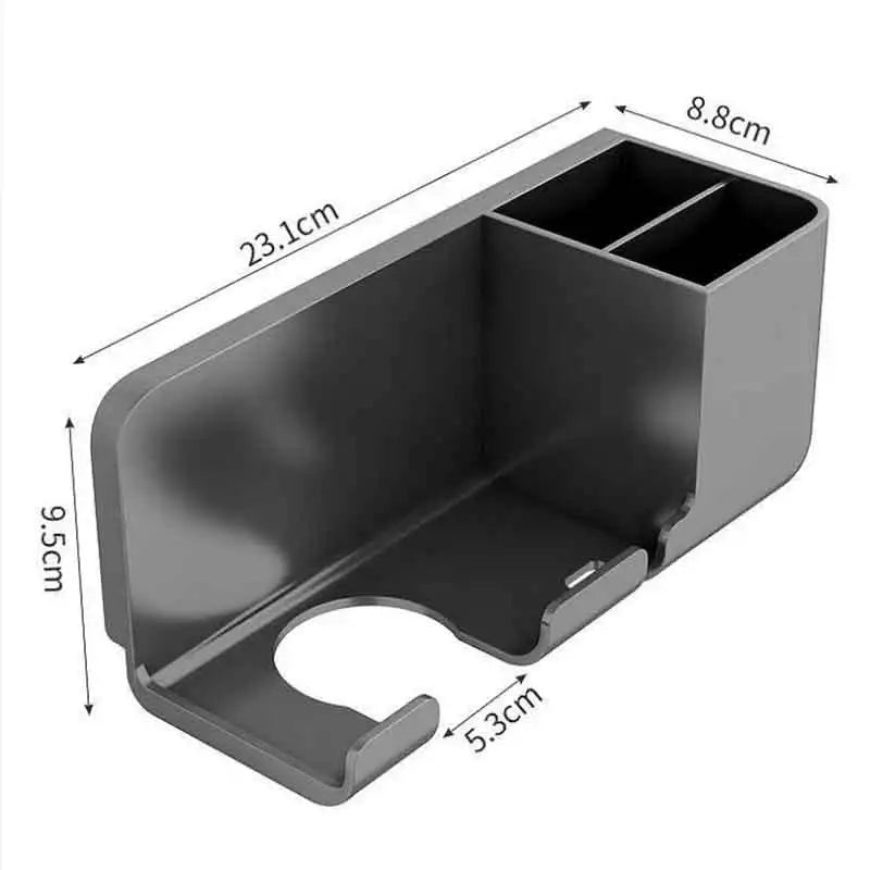Non-Punching Wall-Mounted Hair Dryer Storage Rack