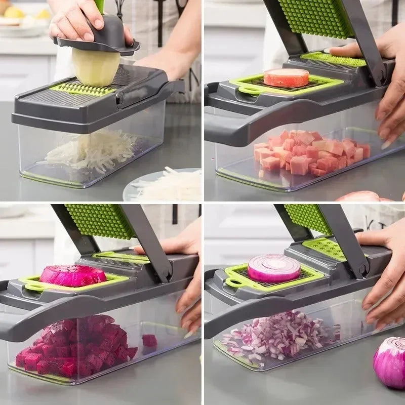 14/16 in 1 Multifunctional Vegetable Chopper Slicer