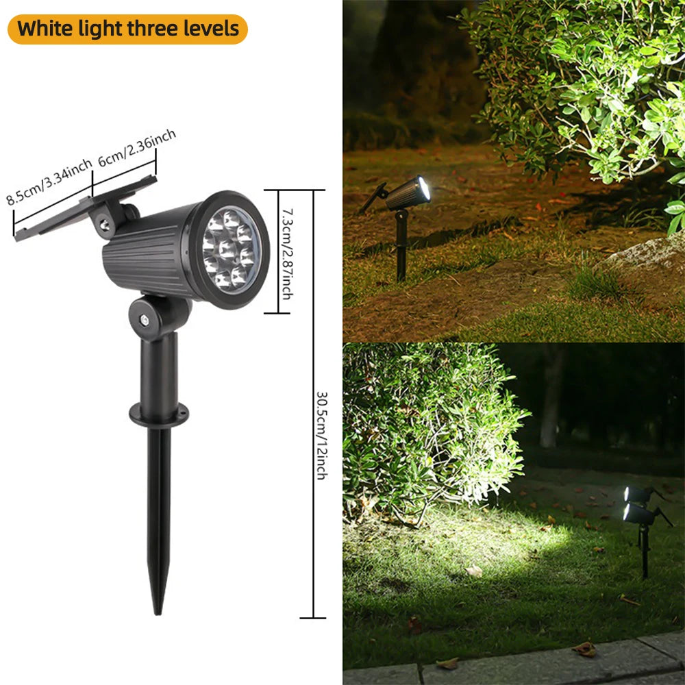 9 LED RGB Solar Spot Lights