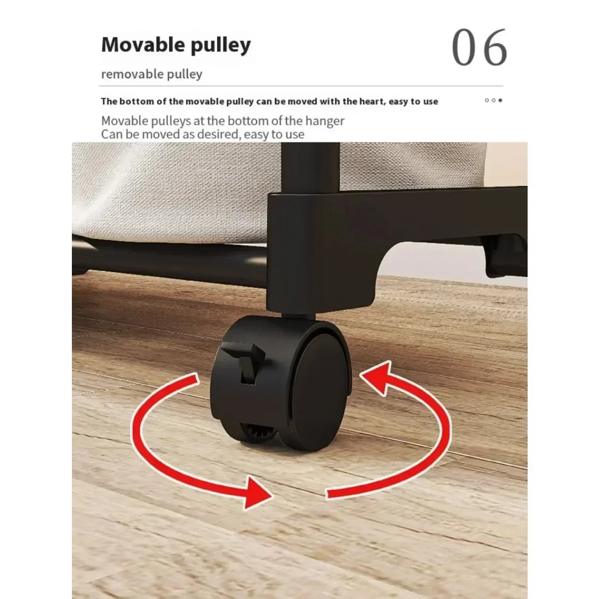 Movable Double Coat Rack
