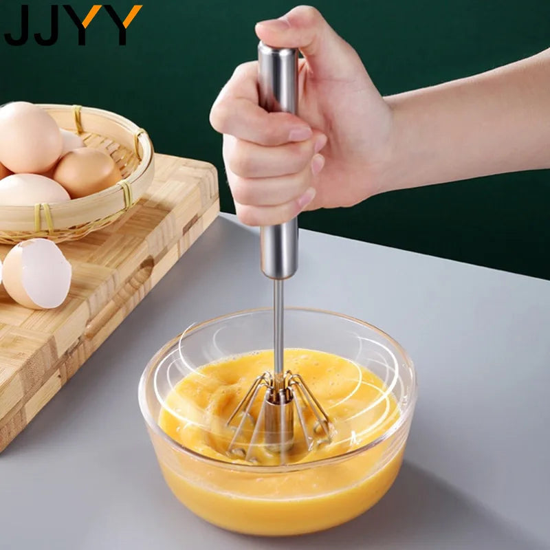 Stainless Steel Rotary Whisk Hand Mixer