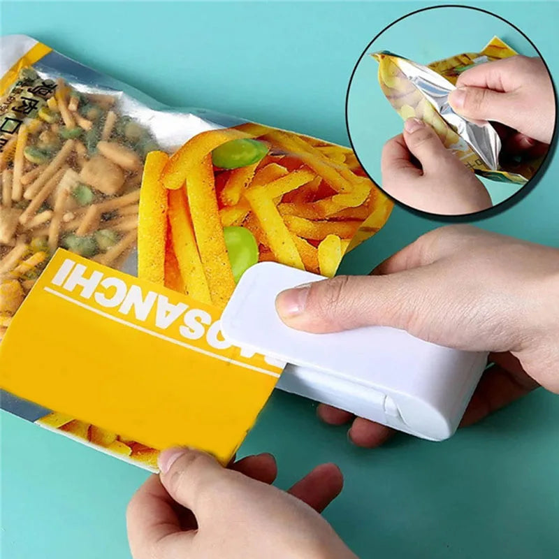 Mini Snack Sealer Portable Hand Pressure