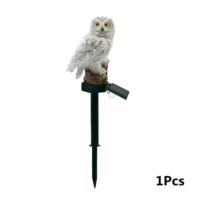 Solar Owl Garden Lamp