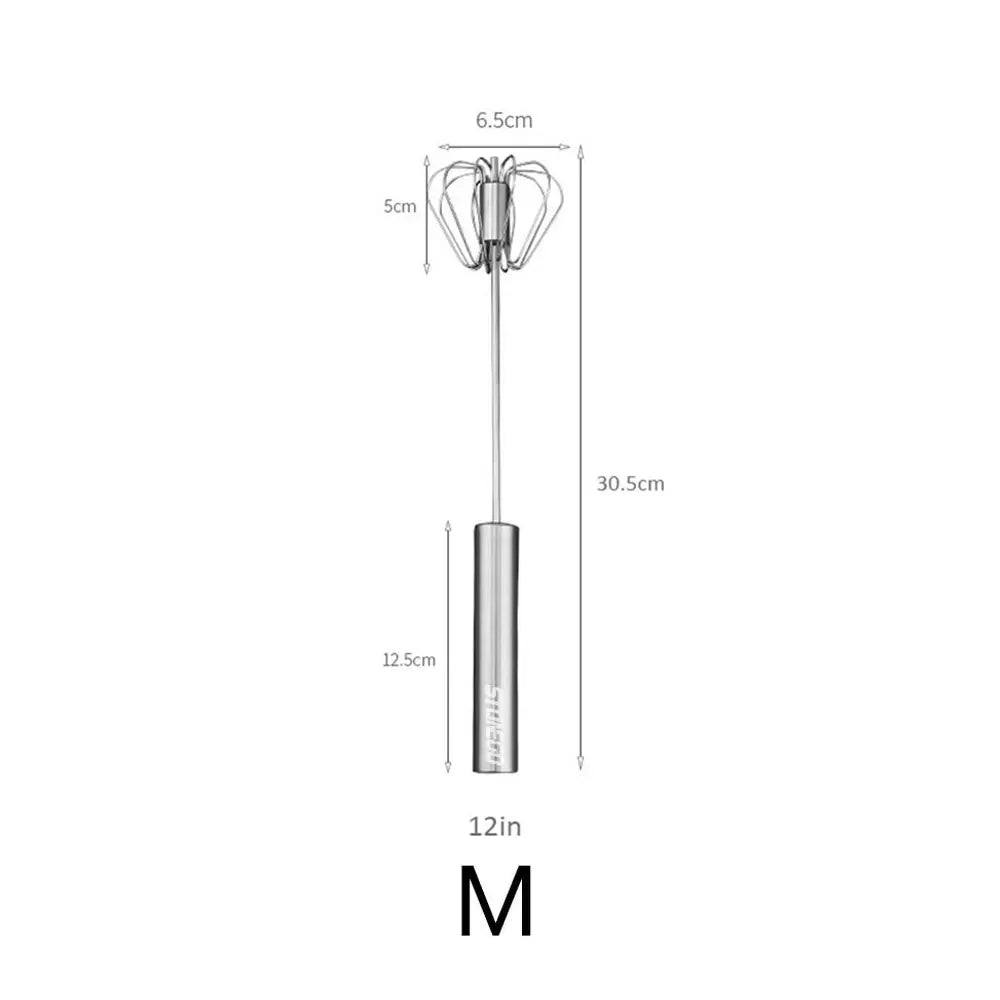 Stainless Steel Rotary Whisk Hand Mixer