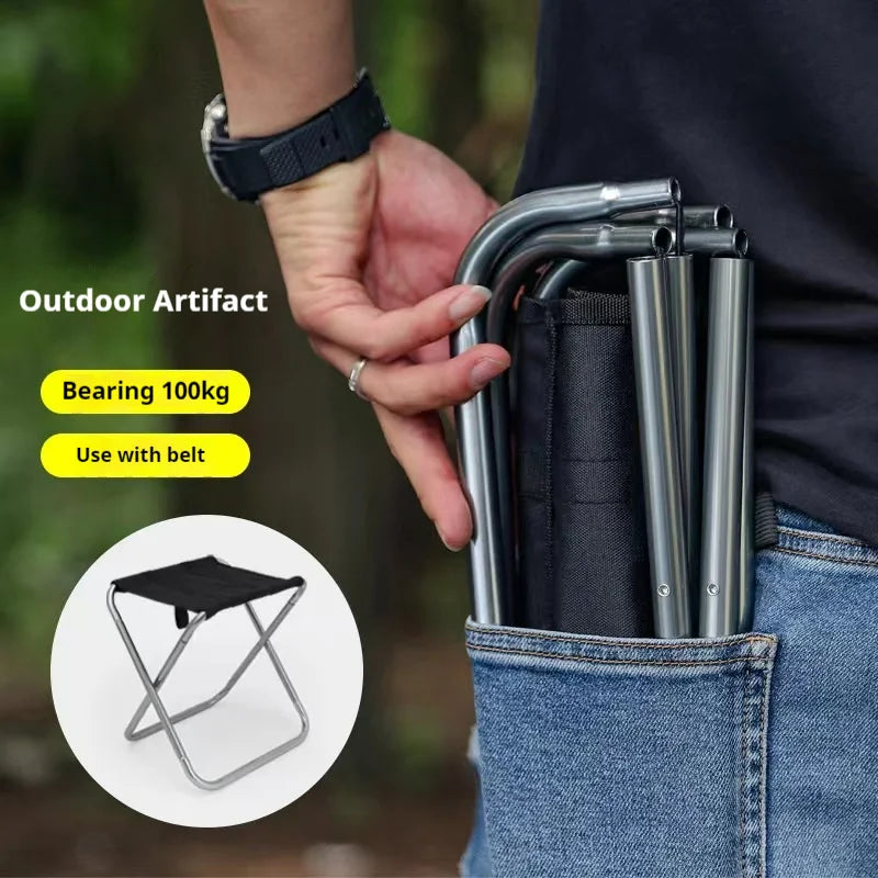 Portable Folding Camping Stool Aluminum Alloy