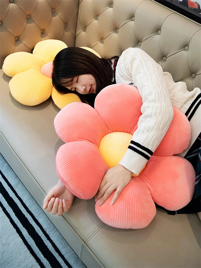 Plush Sunflower Cushion