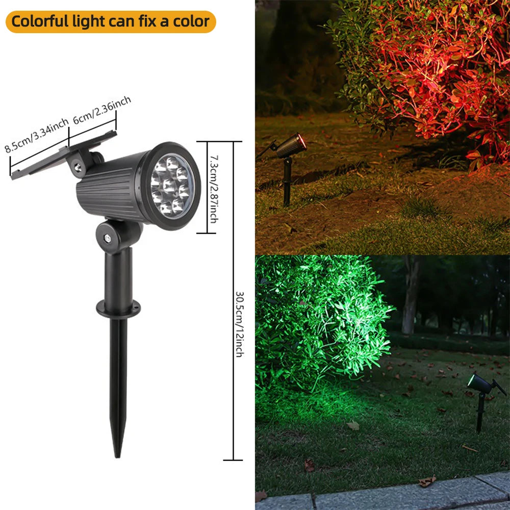 9 LED RGB Solar Spot Lights