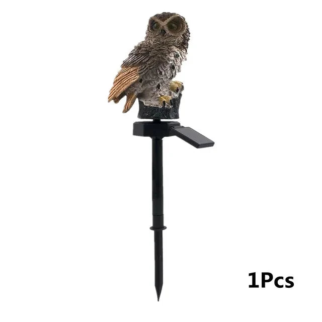 Solar Owl Garden Lamp